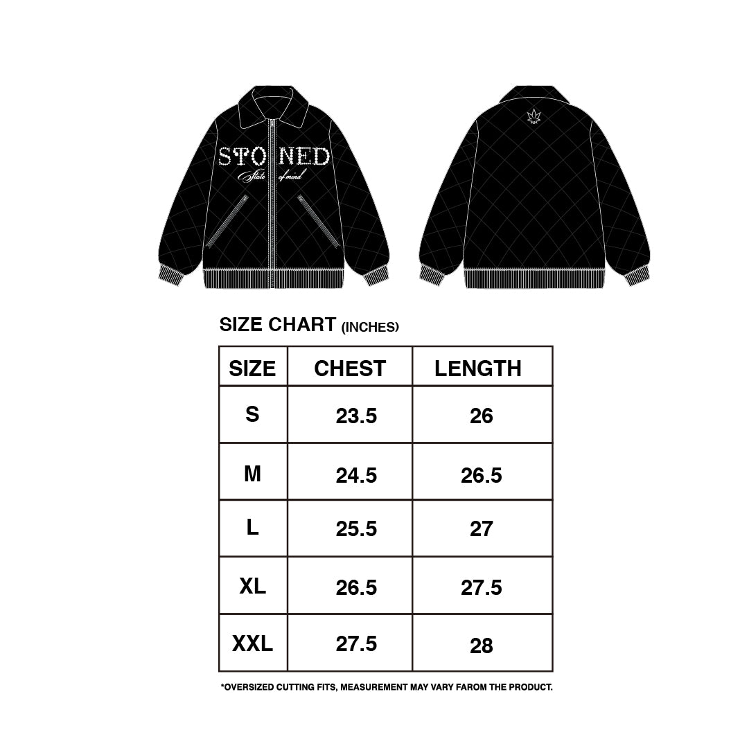 แจ็คเก็ตพัฟ | Blessed26 : Bomber Jacket Black