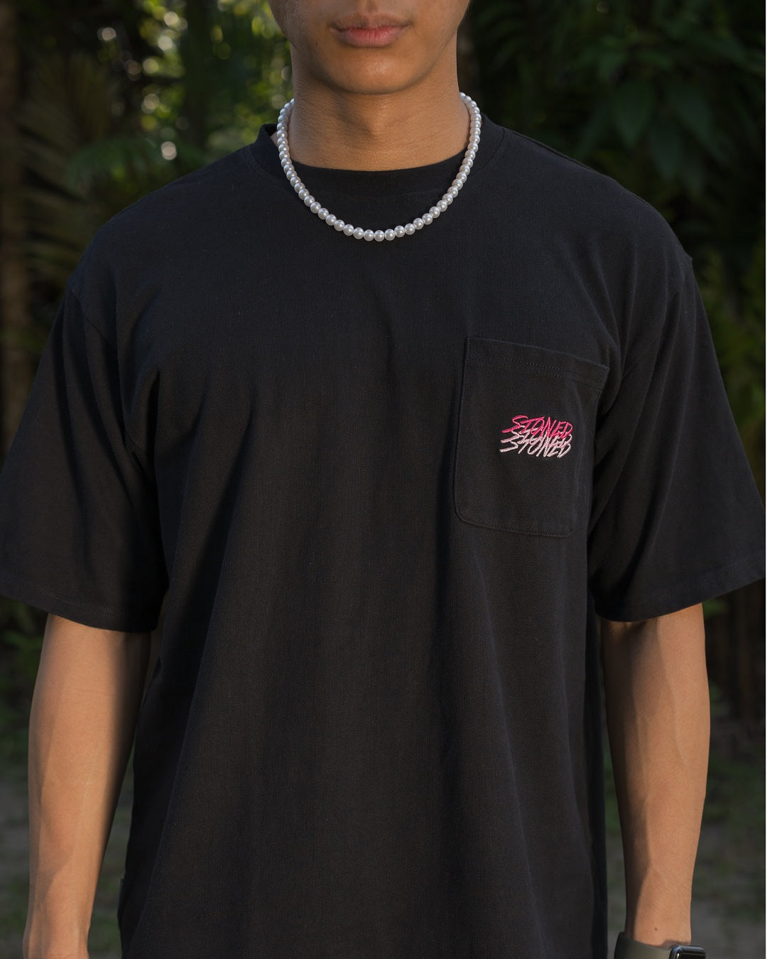 Stoned Originals : Pocket Tee Black