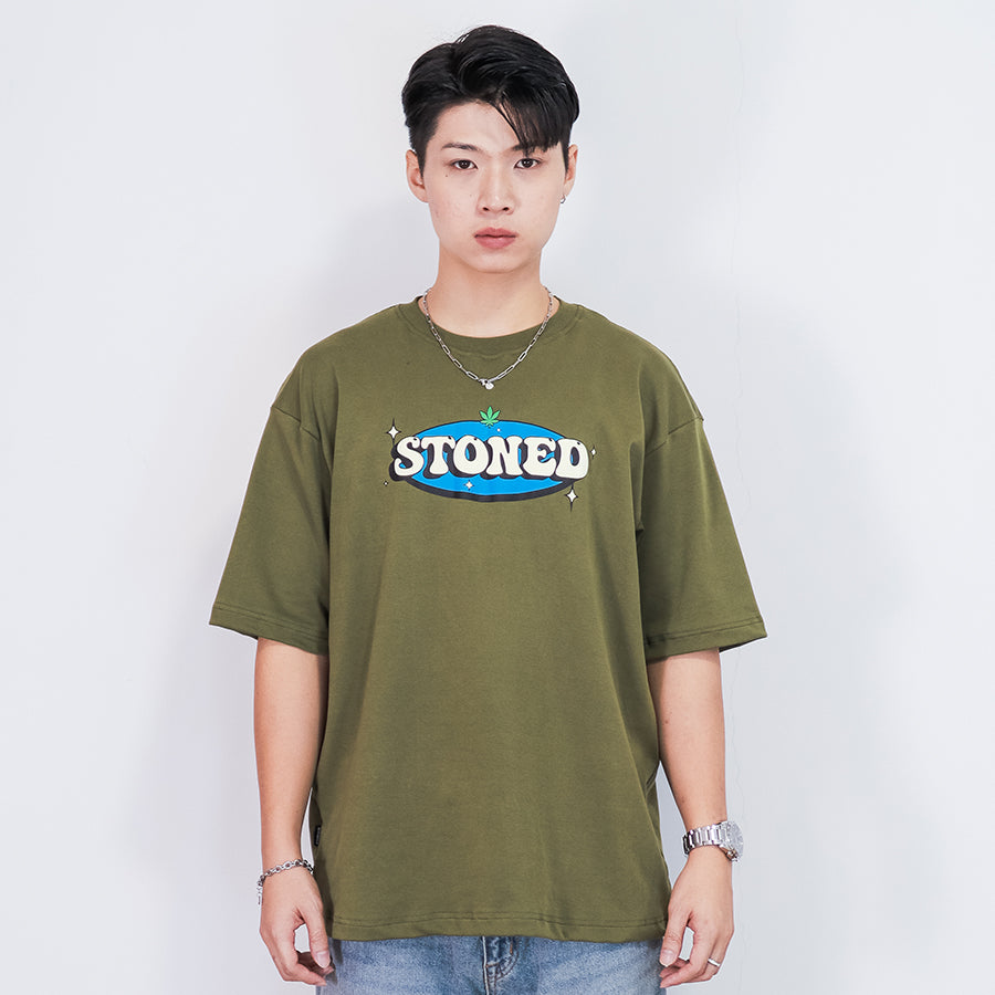Stoned Future-back : Retrospective Tee Green