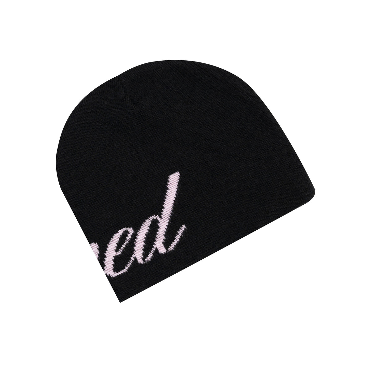 หมวกบีนนี่ Cursive สีดำ/ชมพู | ATC : Cursive Beanie Black Pink