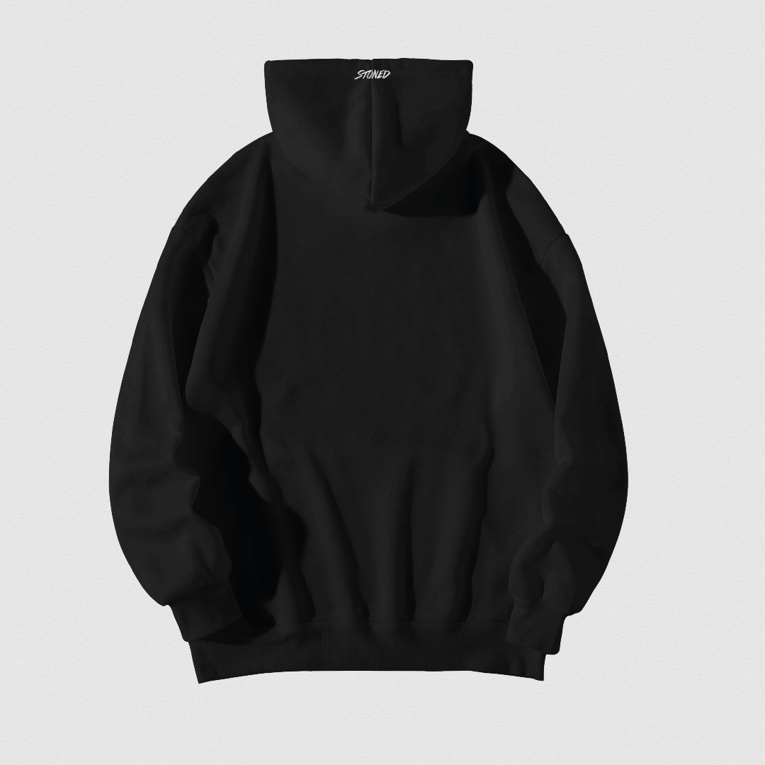 เสื้อฮู้ดโลโก้ซิกเนเจอร์ สีดำ | Stoned x Def Jam : Signature Logo Hoodie Black