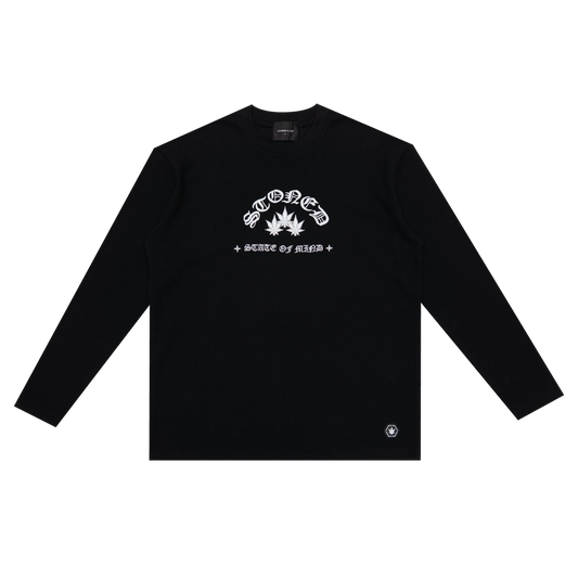 WBB25 : Waffle L/S Tee Black