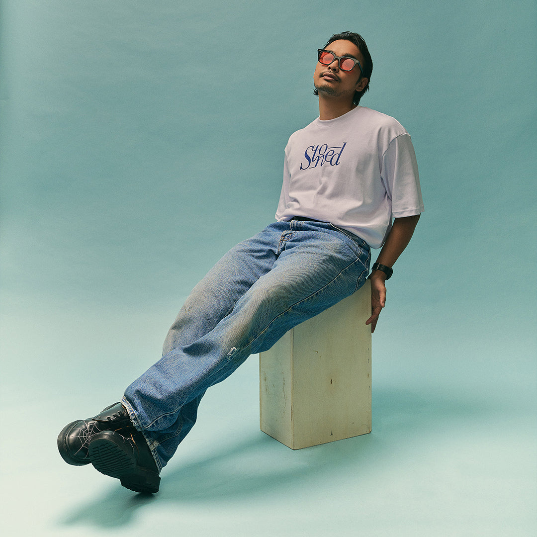 เสื้อยืดโลโก้ สีขาว | Stoned Blessed : Logo Tee White
