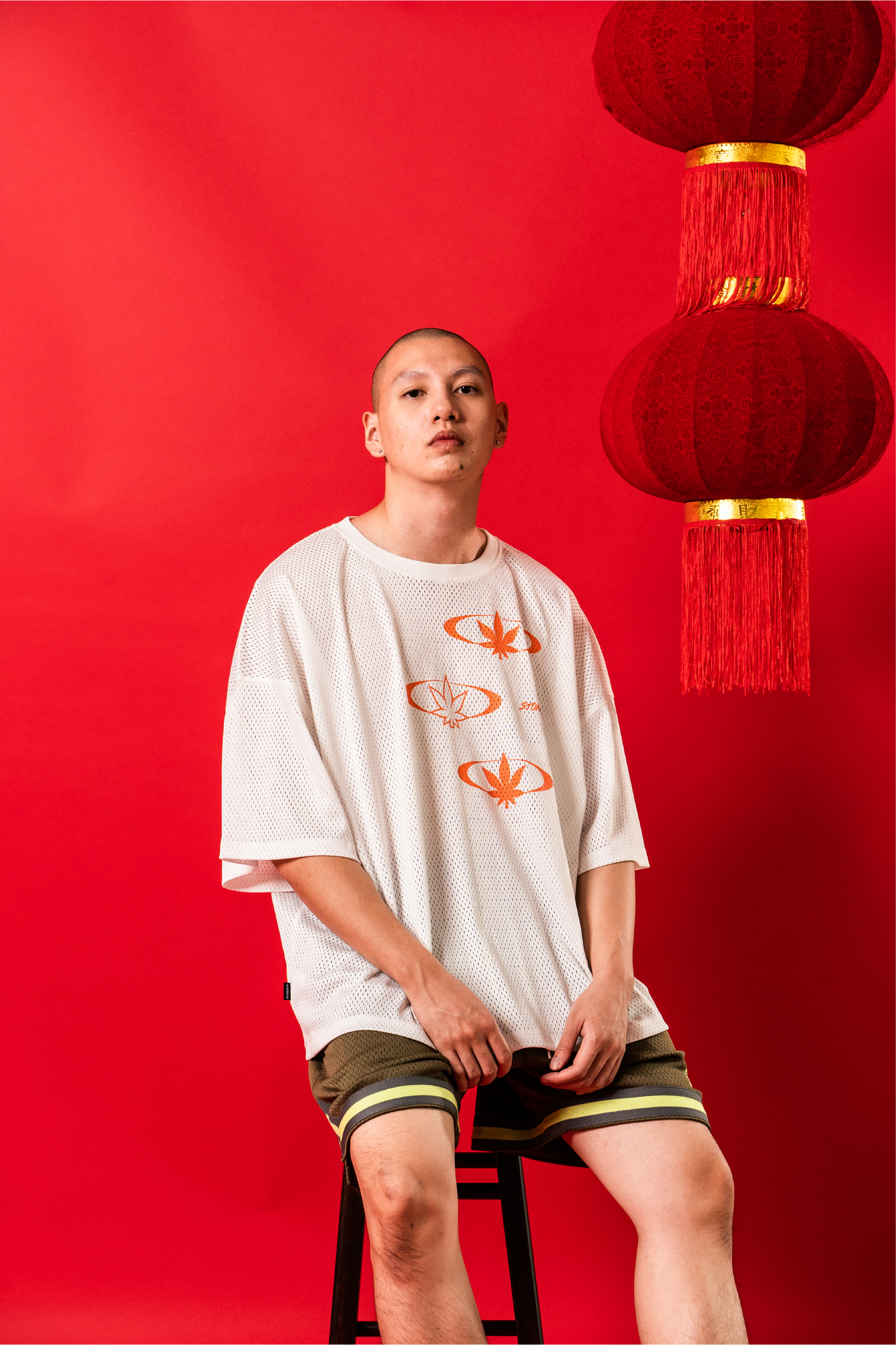 เสื้อแข่งตาข่ายลายเมเปิ้ล สีขาว | Stoned Universe : Maple Mesh Jersey White