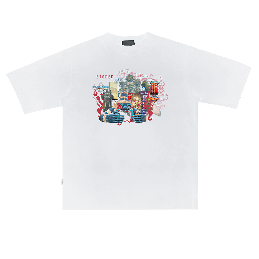 Stoned Journey : Statue Tee White