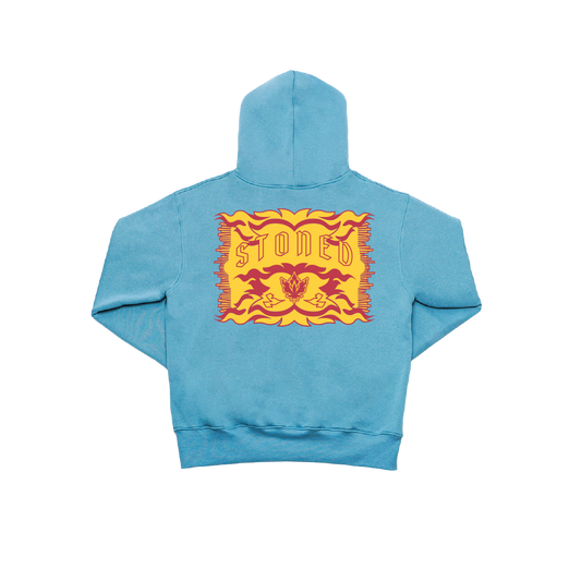 Stoned Journey : Tapestry Hoodie Blue