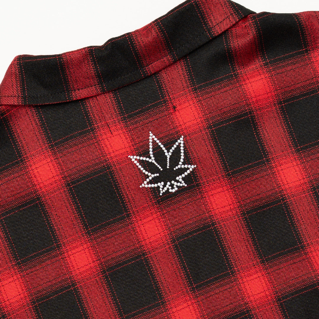 เสื้อแขนยาวมุก | Blessed26 : Pearl Flannel Red