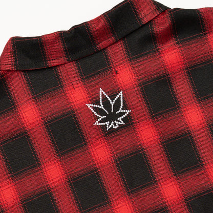 เสื้อแขนยาวมุก | Blessed26 : Pearl Flannel Red