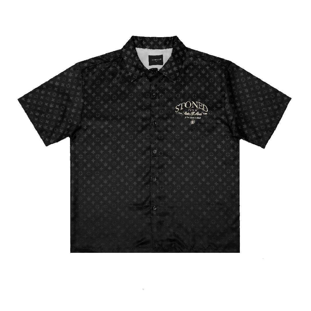 Void : Monogram Revere Shirt Black