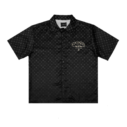 Void : Monogram Revere Shirt Black