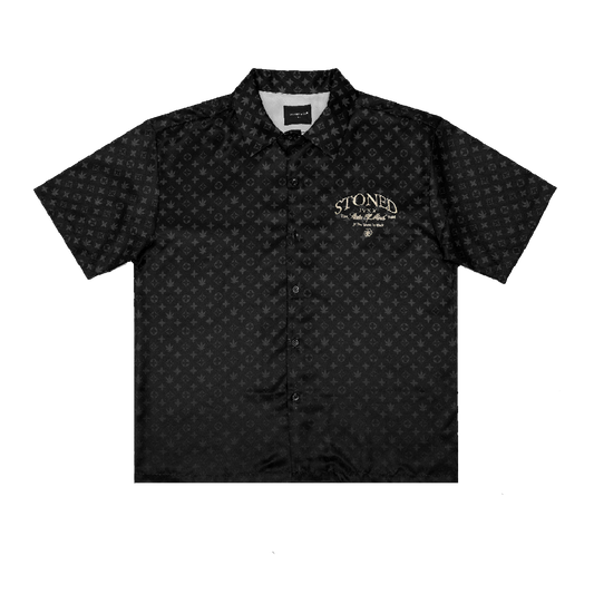 Void : Monogram Revere Shirt Black