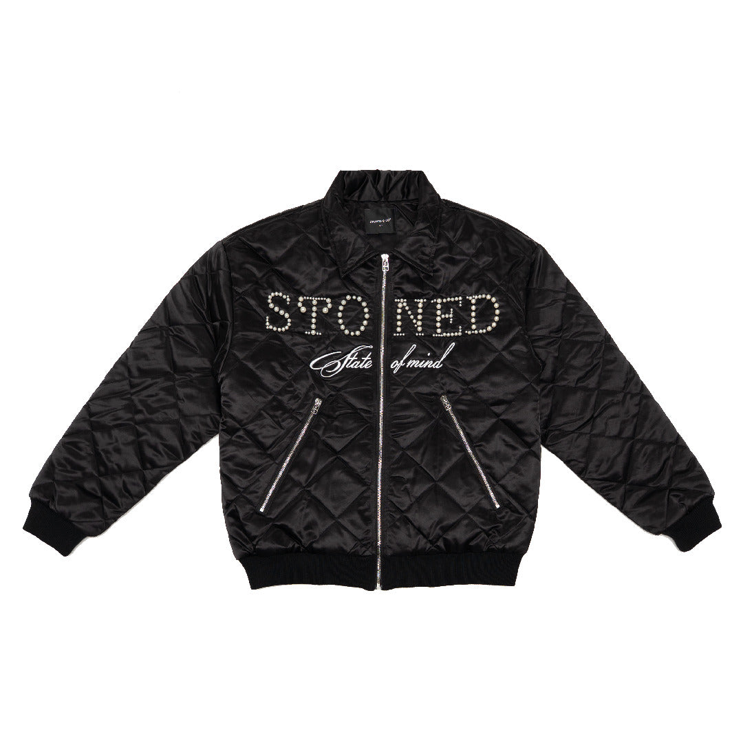 แจ็คเก็ตพัฟ | Blessed26 : Bomber Jacket Black
