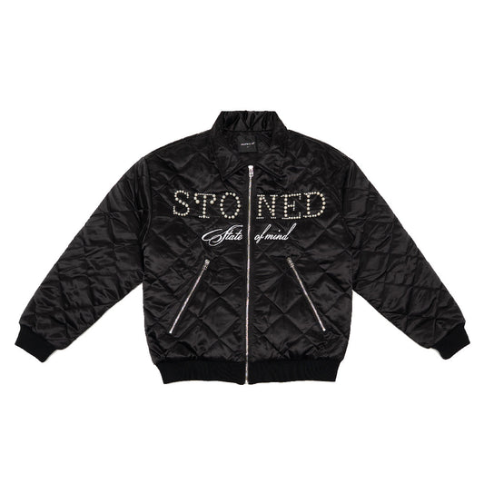 แจ็คเก็ตพัฟ | Blessed26 : Bomber Jacket Black