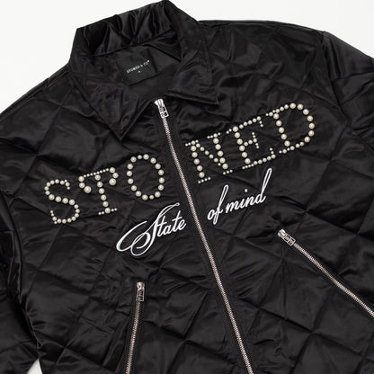 แจ็คเก็ตพัฟ | Blessed26 : Bomber Jacket Black