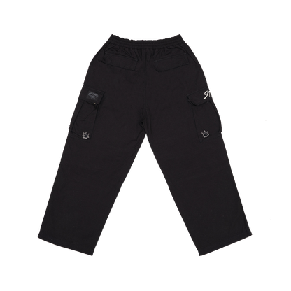 Void : Wide Fit Cargo Pants Black