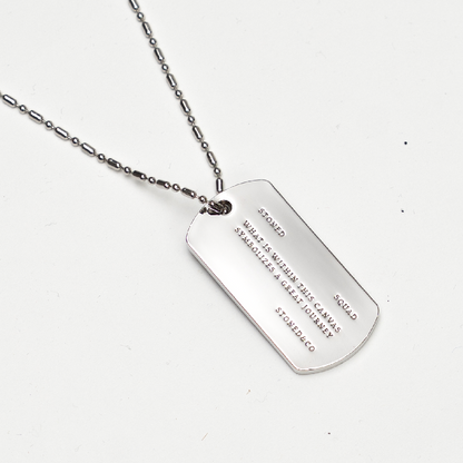 สร้อยคอป้ายทหาร | Stoned : Military Tag Necklace
