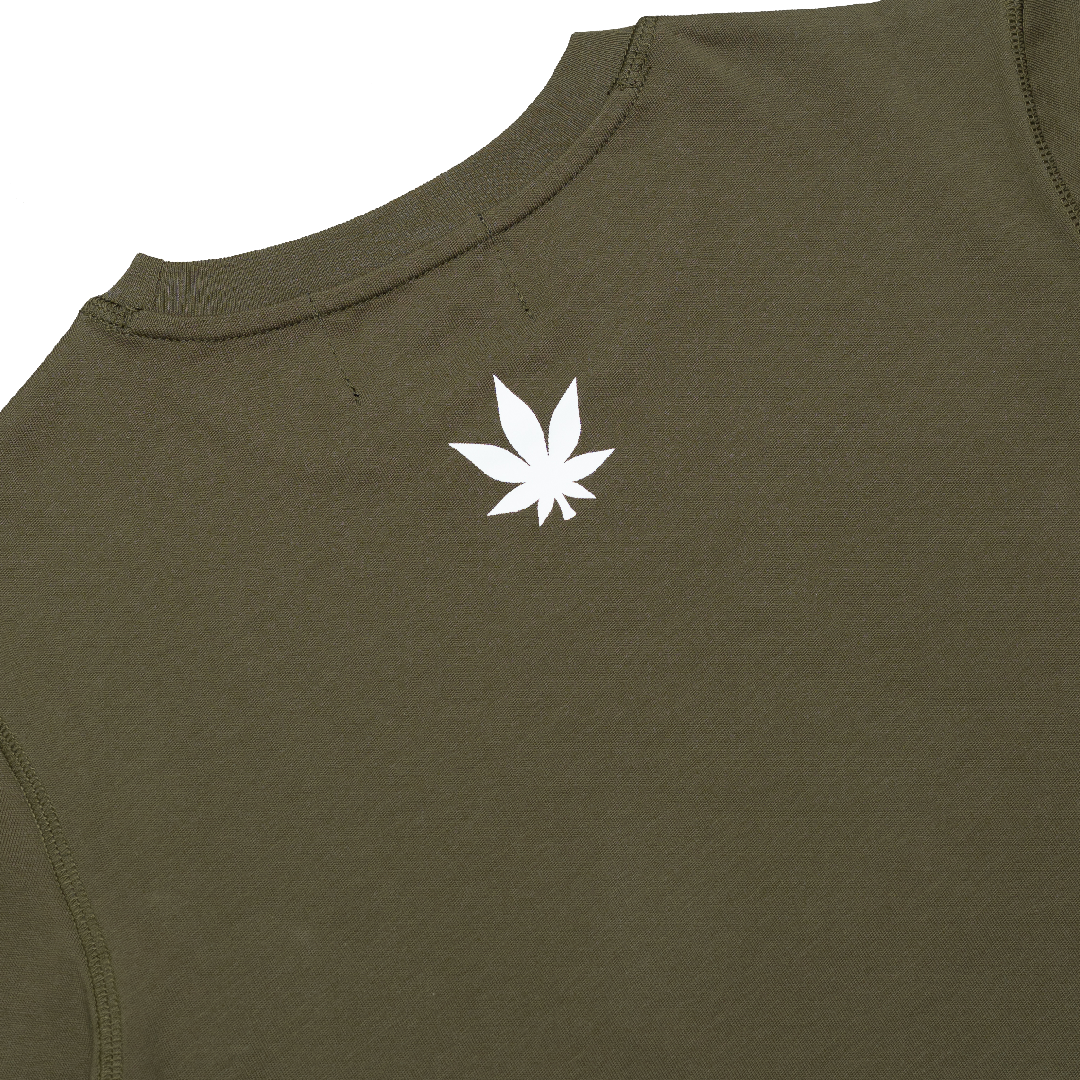 Stoned x GRE : Crop Top Olive