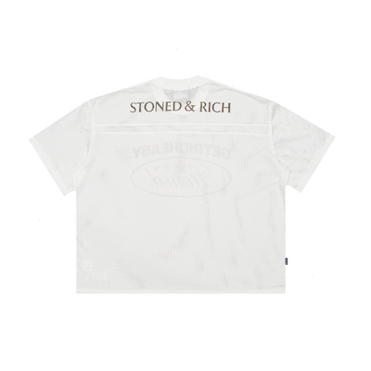 Stoned x GRE : Mesh Jersey White