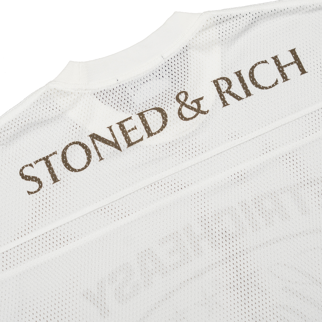 Stoned x GRE : Mesh Jersey White