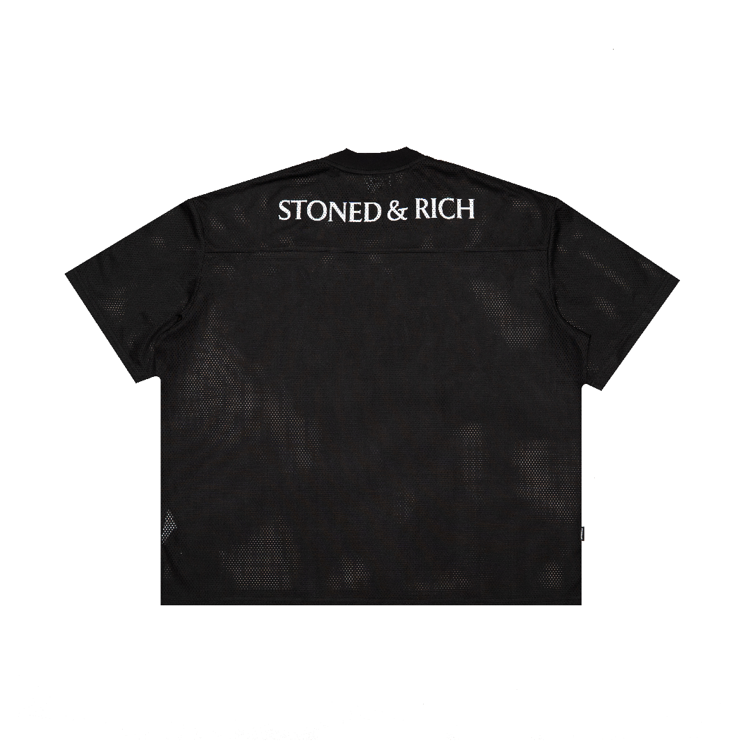 Stoned x GRE : Mesh Jersey Black