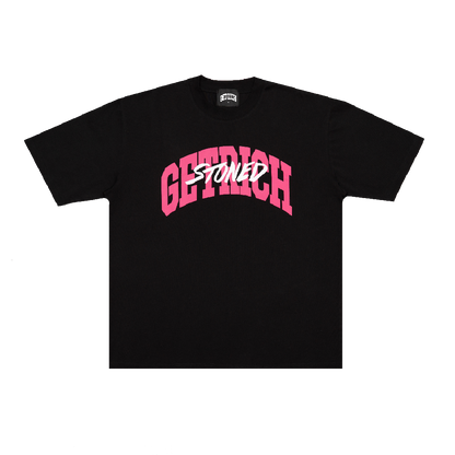 Stoned x GRE : Varsity Logo Tee Black