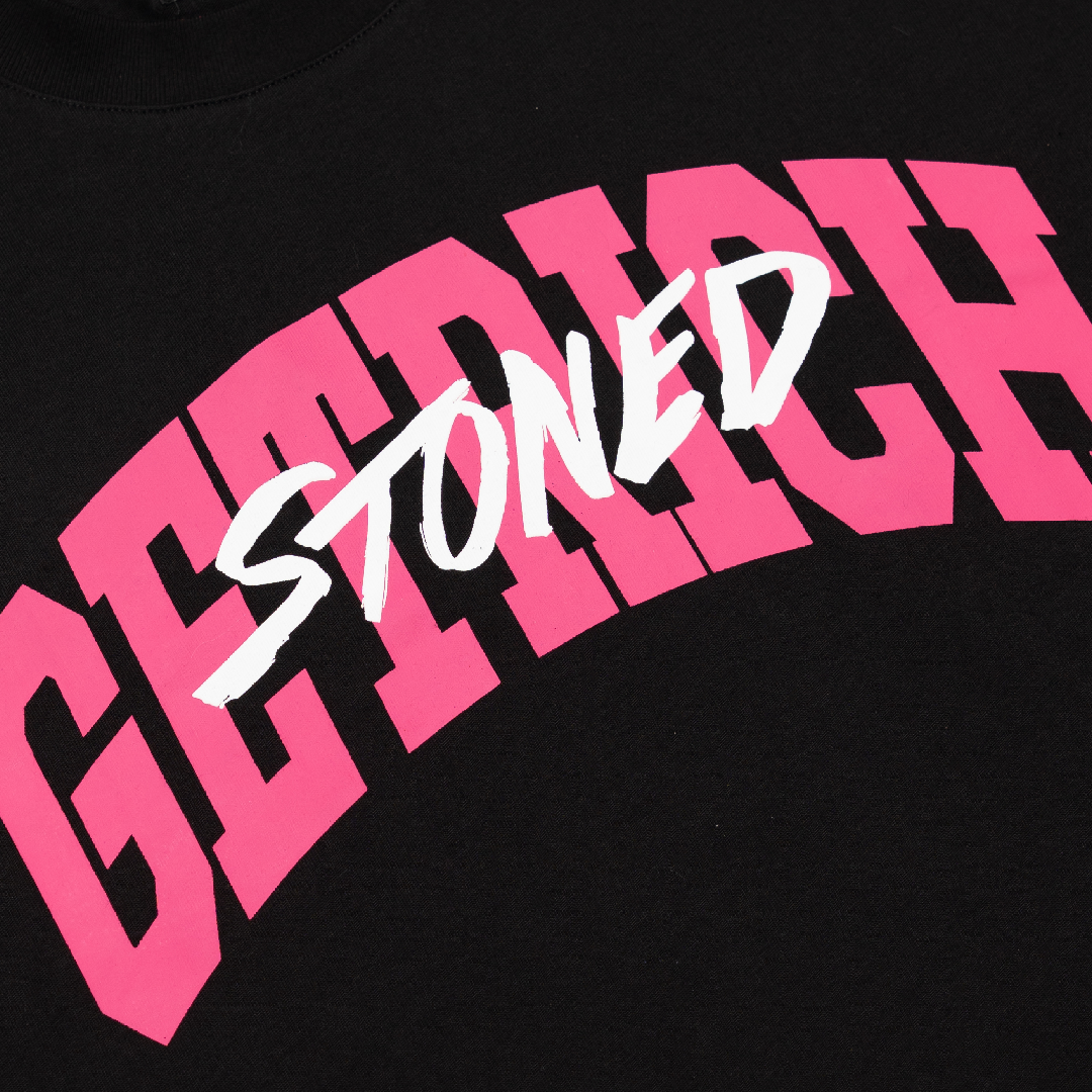 Stoned x GRE : Varsity Logo Tee Black