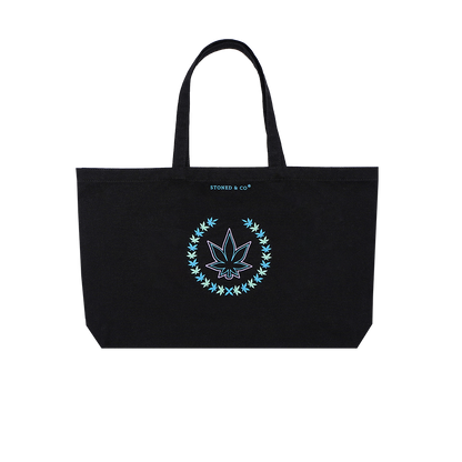 Stoned & Co Happy Bones Grocery Bag Black