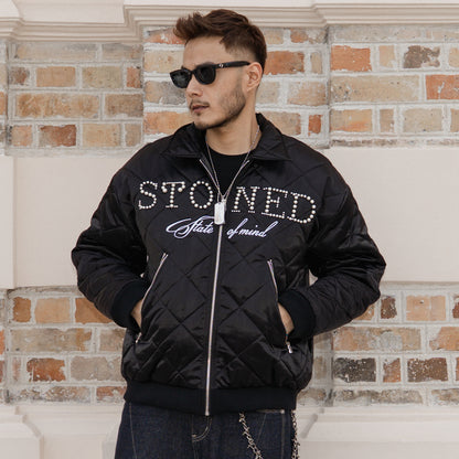 แจ็คเก็ตพัฟ | Blessed26 : Bomber Jacket Black