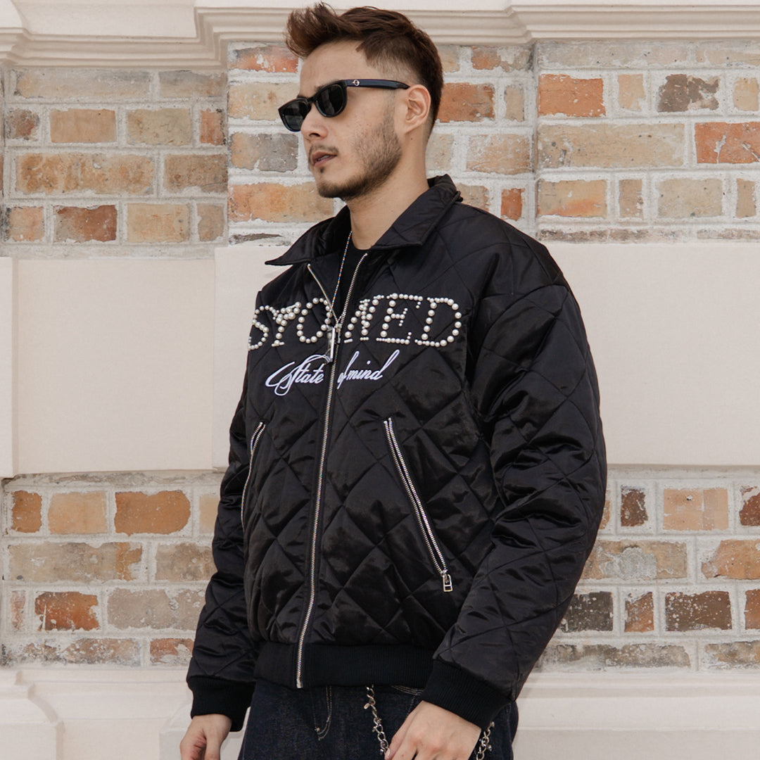 แจ็คเก็ตพัฟ | Blessed26 : Bomber Jacket Black