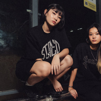 เสื้อยืดโลโก้ College สีดำ | ATC : College Logo Tee Black