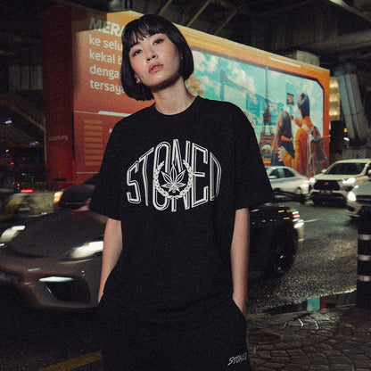 เสื้อยืดโลโก้ College สีดำ | ATC : College Logo Tee Black