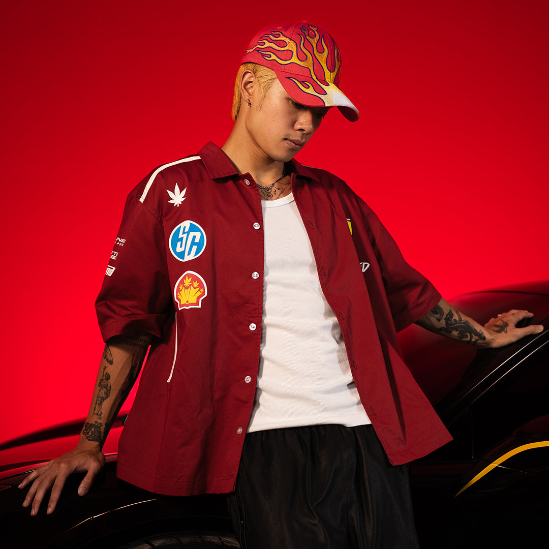 Dark Horse : Motorsport Workshirt Red