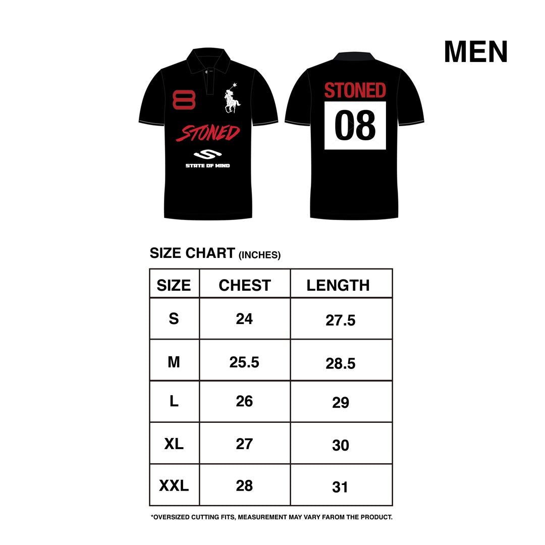 Dark horse : Eight Men Polo Shirt Black