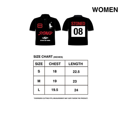 Dark horse : Eight Women Polo Shirt Black