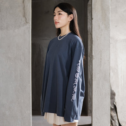 WBB25 : Letter L/S Tee Navy