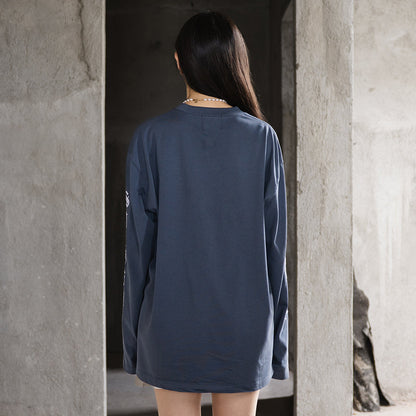 WBB25 : Letter L/S Tee Navy