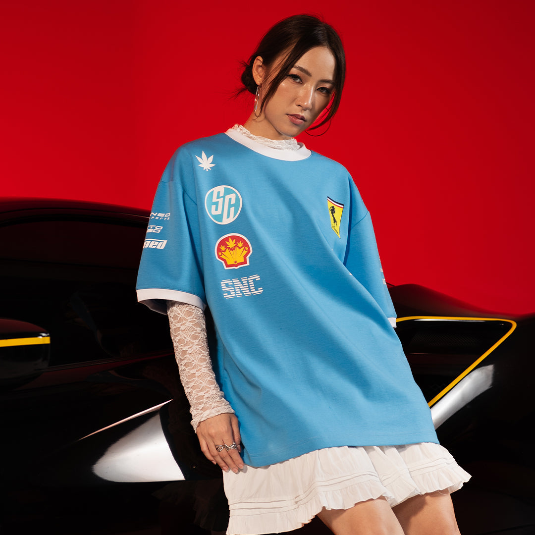 Dark Horse : Motorsport Tshirt Light Blue