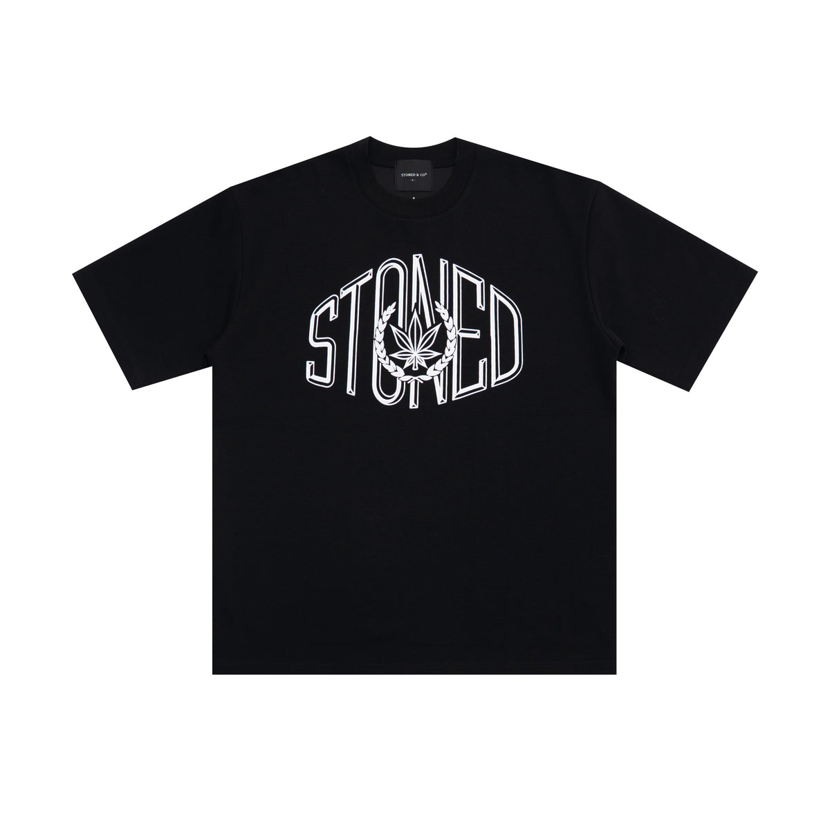 เสื้อยืดโลโก้ College สีดำ | ATC : College Logo Tee Black