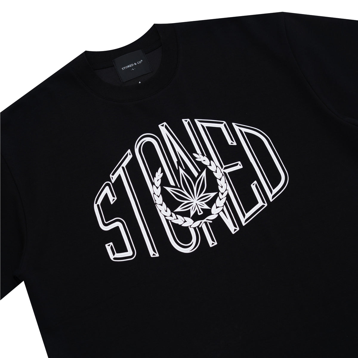 เสื้อยืดโลโก้ College สีดำ | ATC : College Logo Tee Black