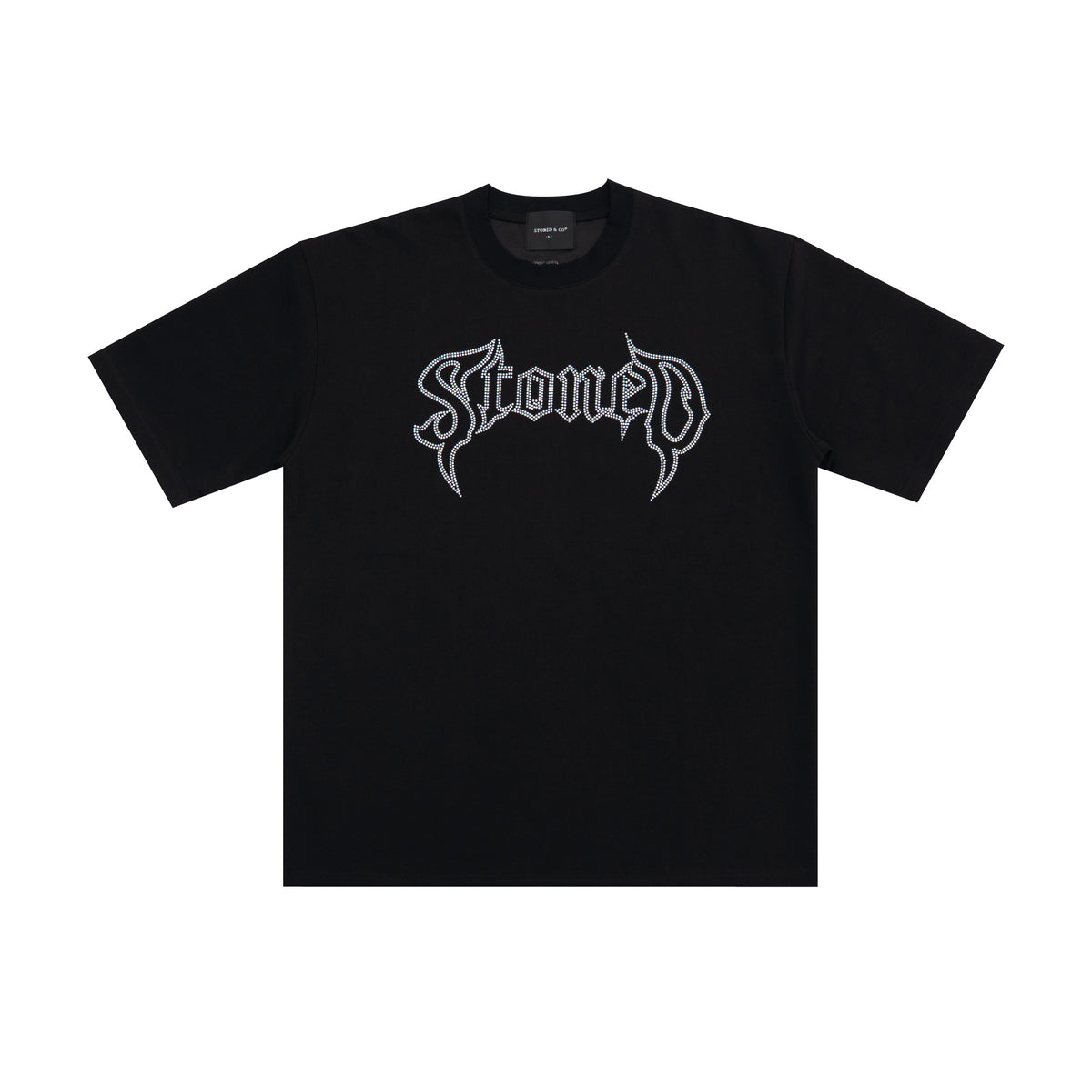 เสื้อยืด Conspiracy ประดับ Rhinestone สีดำ | ATC : Conspiracy Rhinestone Tee Black