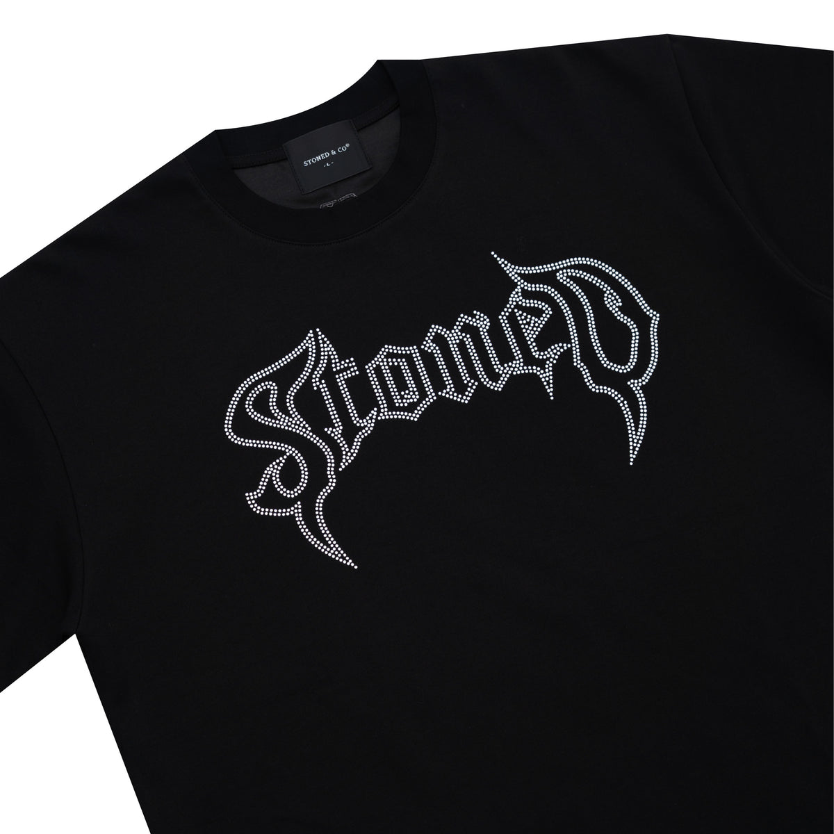 เสื้อยืด Conspiracy ประดับ Rhinestone สีดำ | ATC : Conspiracy Rhinestone Tee Black