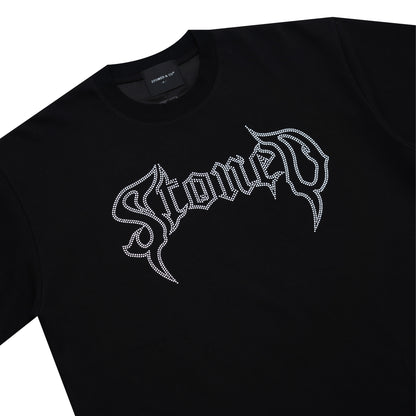 เสื้อยืด Conspiracy ประดับ Rhinestone สีดำ | ATC : Conspiracy Rhinestone Tee Black