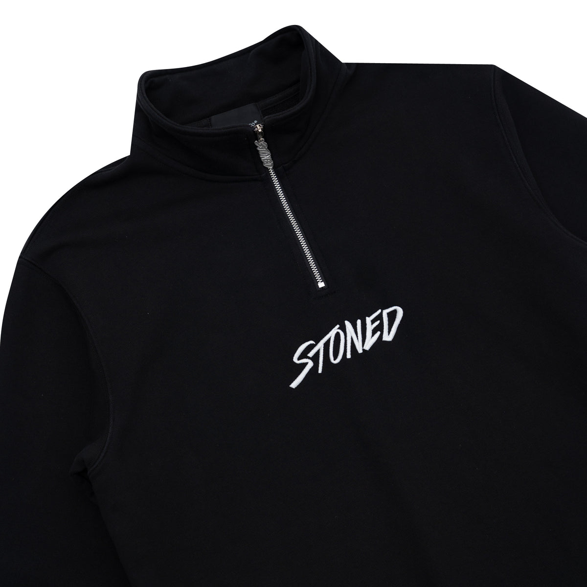 เสื้อสเวตเชิ้ต Half Zipper สีดำ | ATC : Half  Zipper Sweatshirt Black