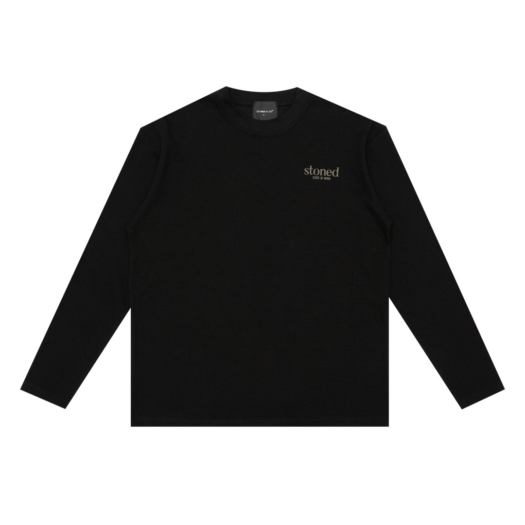Originals V2 : Waffle L/S Tee Black