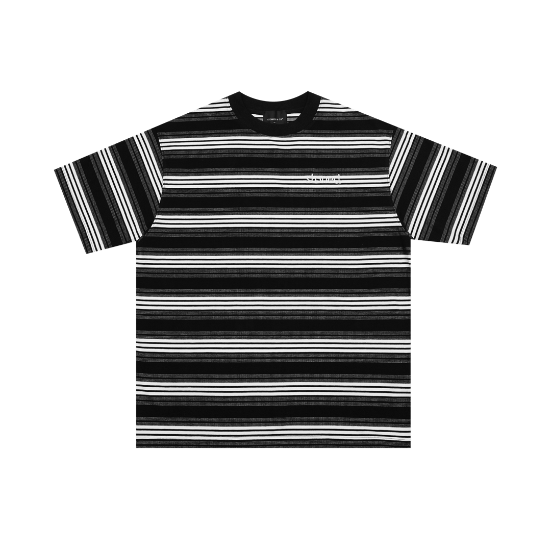 Originals V2 : Black Grey Stripe Tee