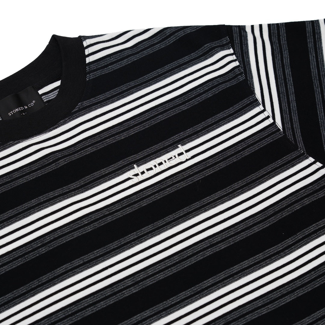 Originals V2 : Black Grey Stripe Tee