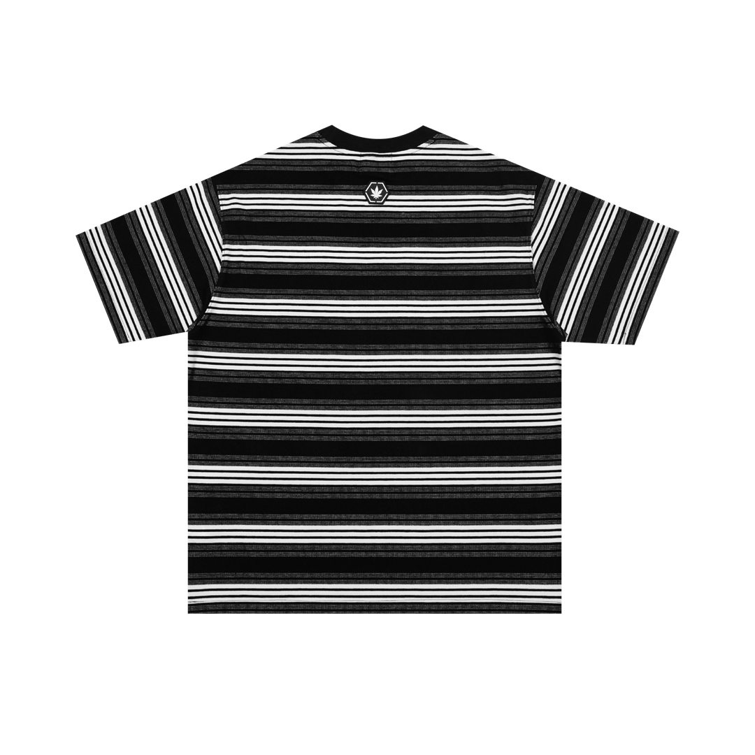 Originals V2 : Black Grey Stripe Tee
