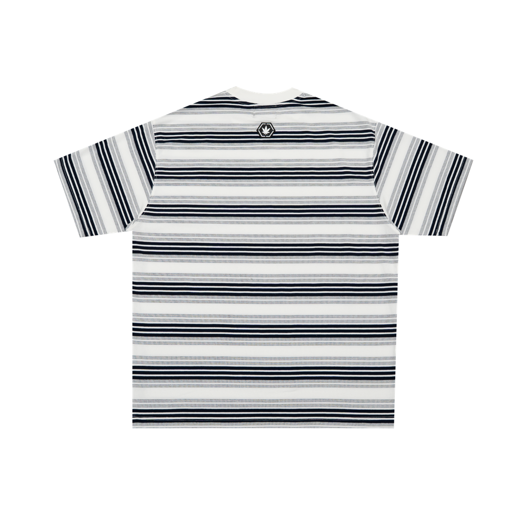 Originals V2 : White Grey Stripe Tee