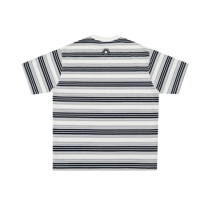 Originals V2 : White Grey Stripe Tee