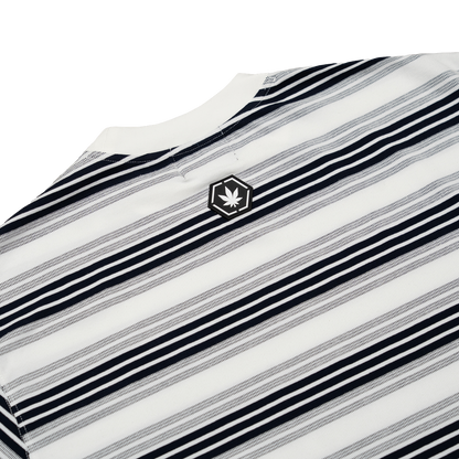 Originals V2 : White Grey Stripe Tee